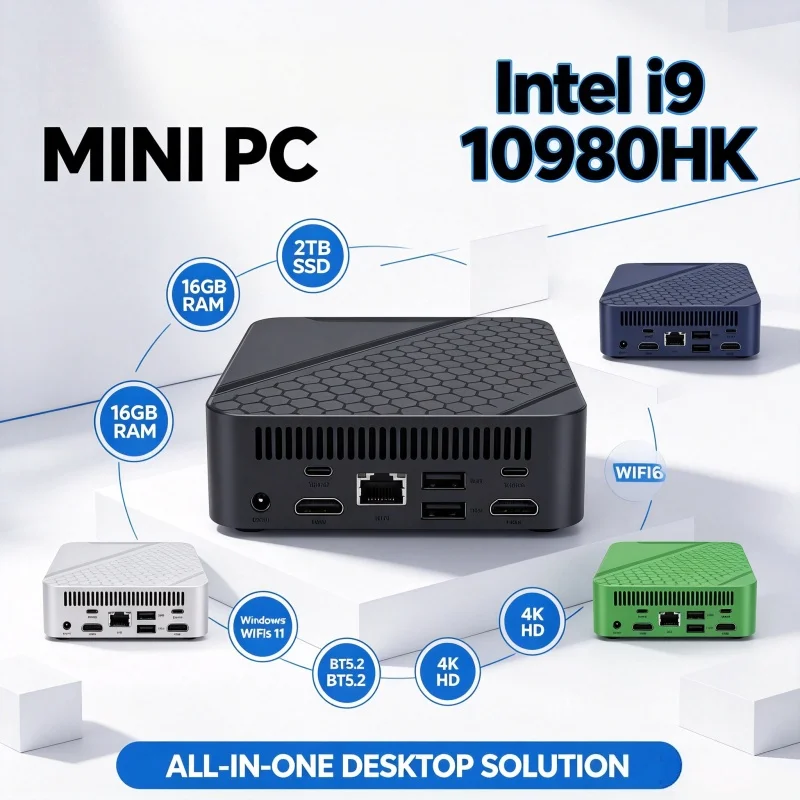 Home Office Windows 11 - Mini PC Intel Core I9-10980HK Windows11