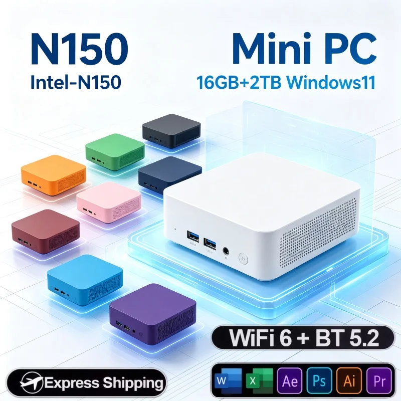 Home Office Windows 11 - Mini computer portatile e leggero, con