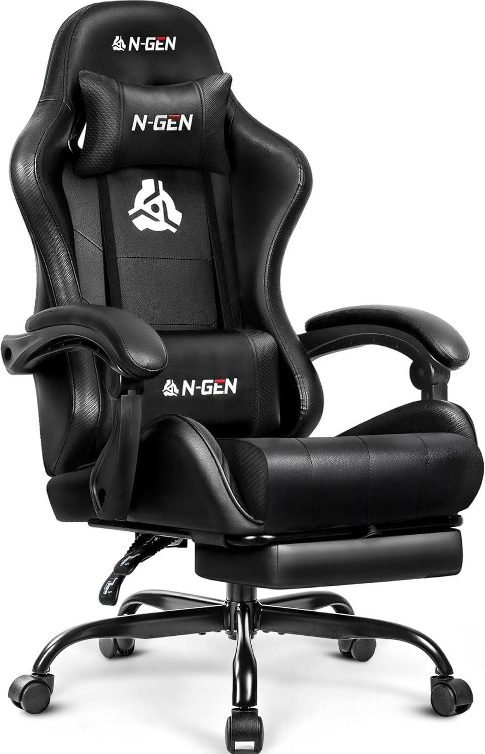 Home Office Desks - Sedia da Gaming con Poggiapiedi e