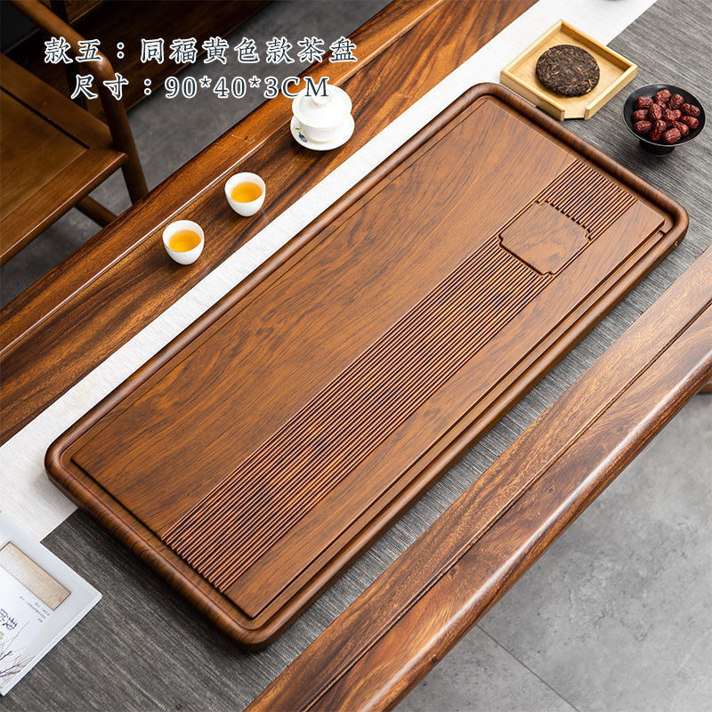 Desktop Organizer Bamboo - Vassoio da tè grande di alta