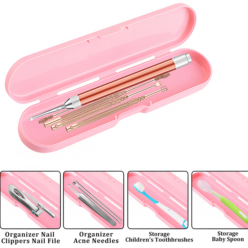 Pen Holder Organizer - Contenitore Portatile Rettangolare per Strumenti Nail