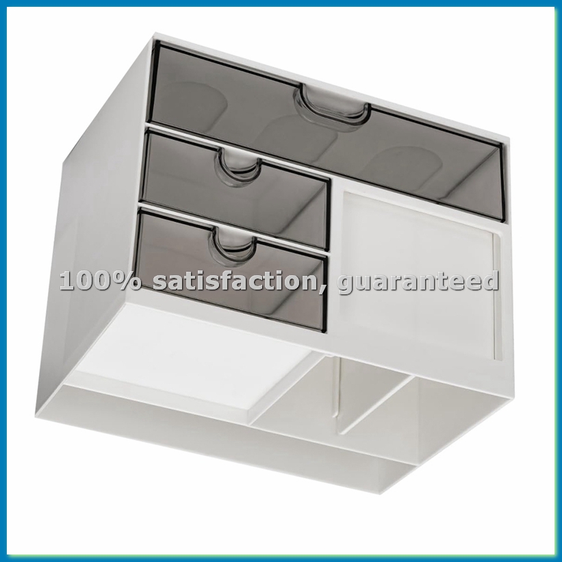 Pen Holder Organizer - Organizer da scrivania con 3 cassetti,