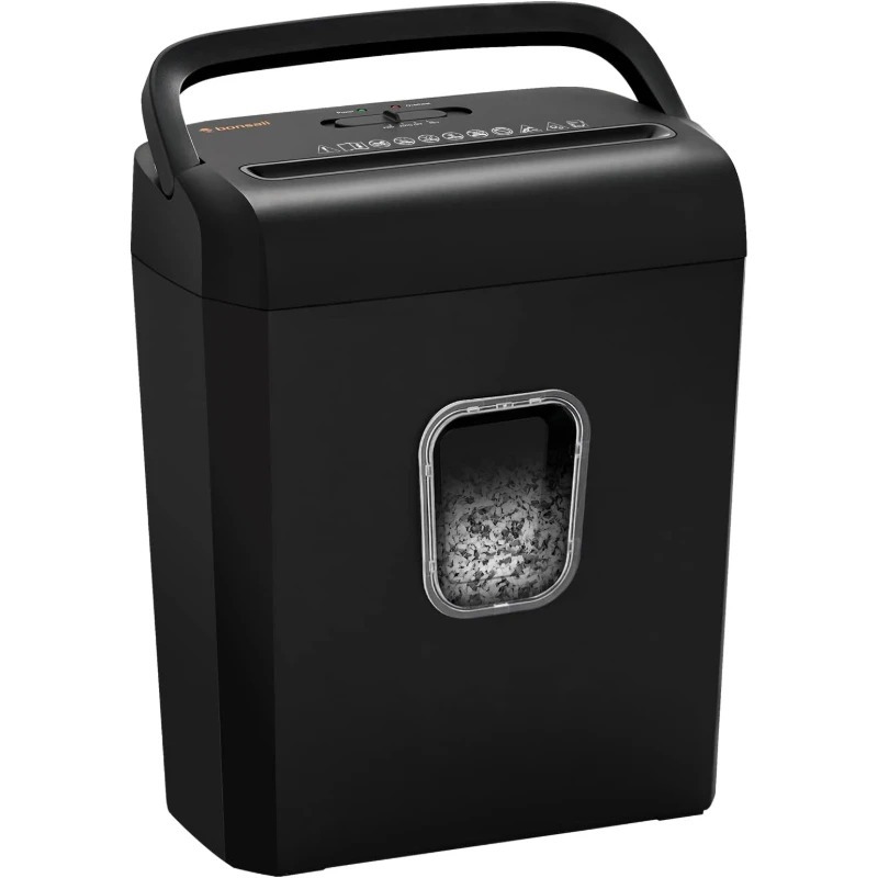 Paper Shredder Micro - Bonsaii Distruggidocumenti microtaglio da 6 fogli,