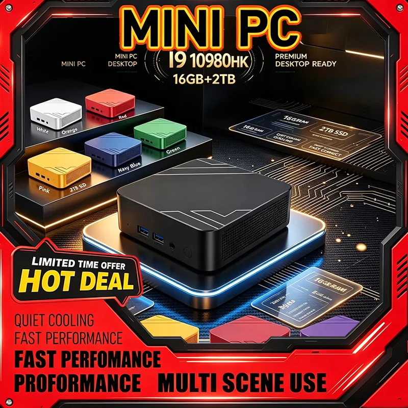Home Office Windows 11 - Mini PC Intel I9 10980HK a