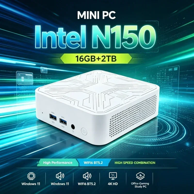 Home Office Windows 11 - Intel N150 WiFi6 BT5.2 Windows11 16GB
