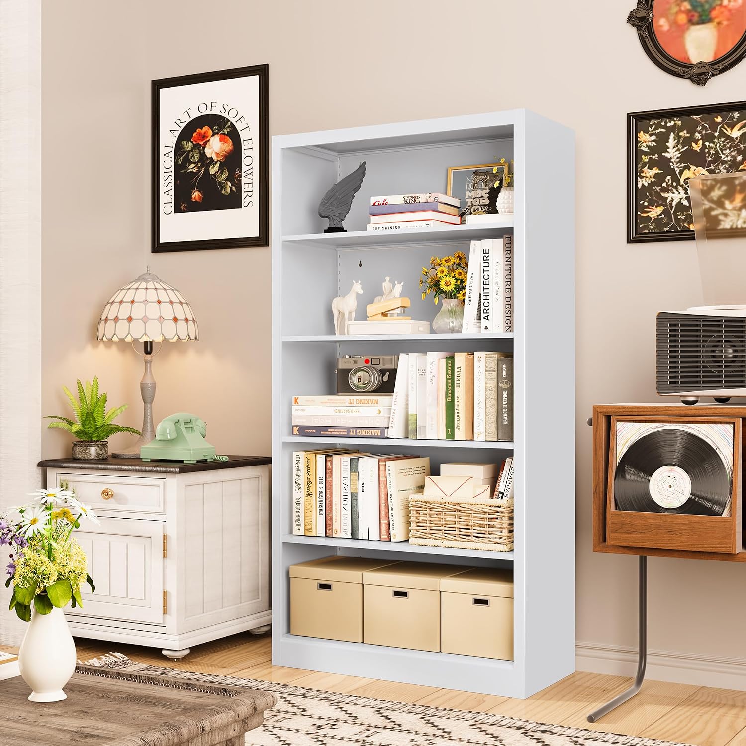 Libreria in Metallo a 5 Ripian - Home Office With Library recensione e prezzo