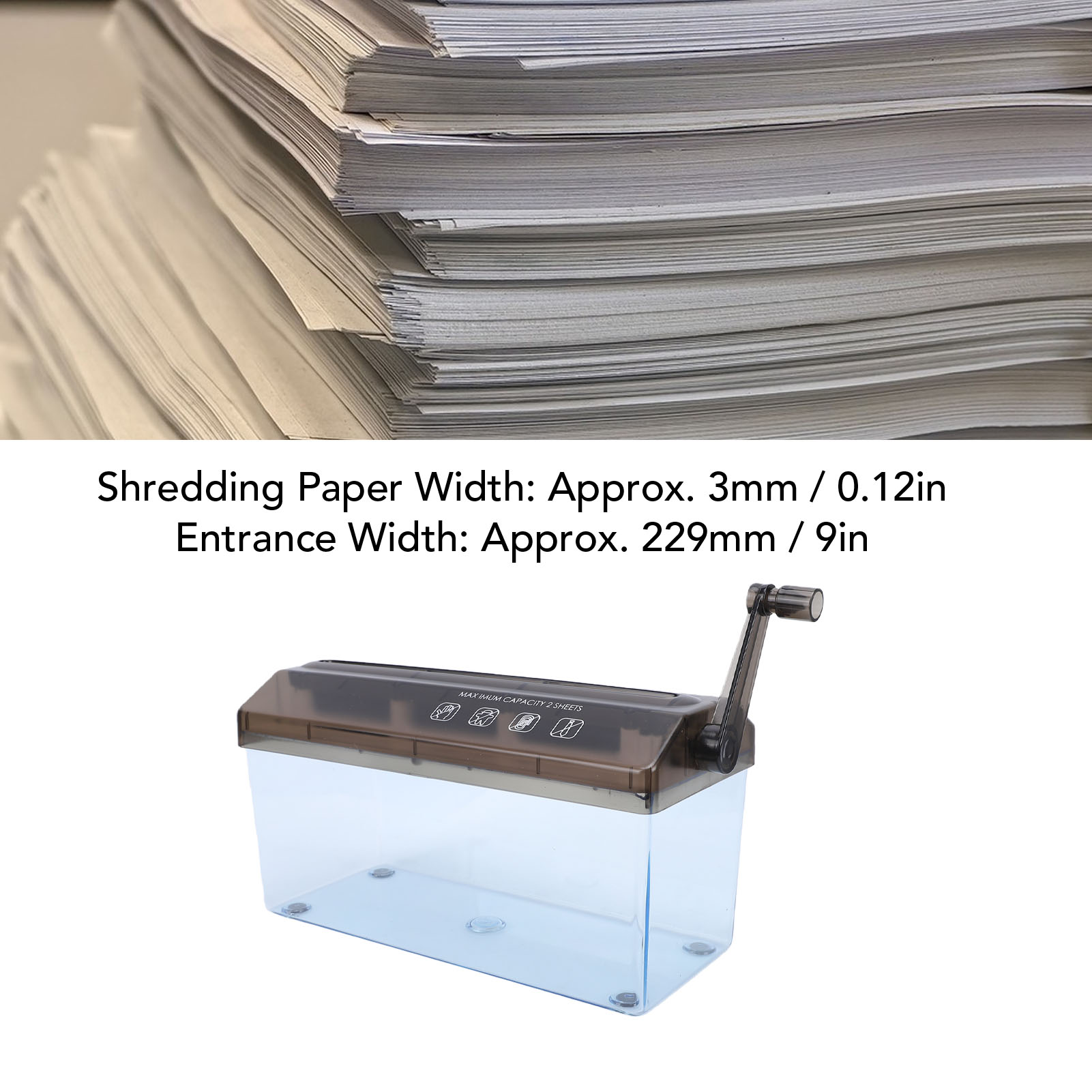 Mini Tritadocumenti Manuale Po - Paper Shredder Micro recensione e prezzo